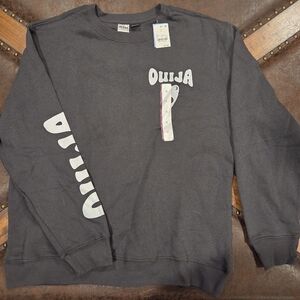 Ouija Graphic Crewneck Sweater - Charcoal, Womens